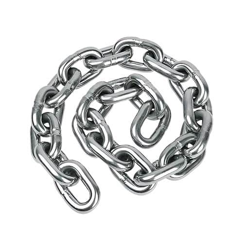 Tramo de cadena de acero galvanizado g80