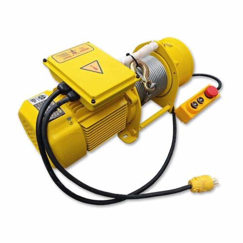 Winche electrico rapido con motor monofasico